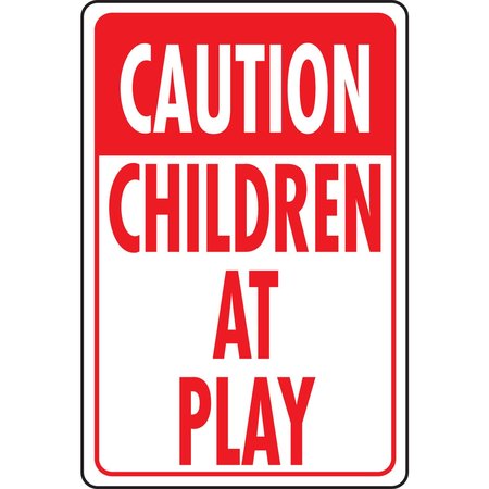 HY-KO Caution Children At Play Sign 12" x 18" A11042